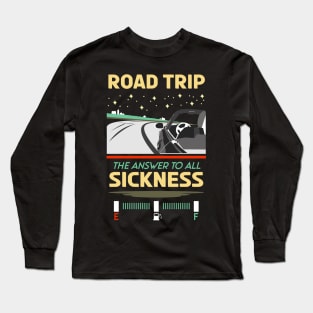 Retro Road trip the answer to all sickness 02 Long Sleeve T-Shirt